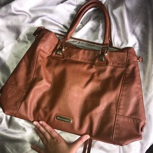 Steve Madden Bag (Cognac Braided Tote)